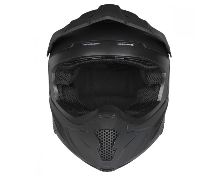 Raider Adult Off Road Z7 MX Helmet - (Matte Black)
