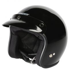 RAIDER JOURNEY Open Face Helmet / Gloss Black #26-611