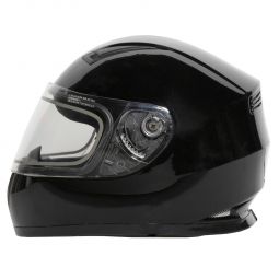 RAIDER Youth Full Face Dual Lens Snow Helmet with Sun Shield and Breath Box / Gloss Black #R26-632K