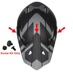 Replacement Black Screw Kit for RAIDER Z7 MX Helmet Visor - #Z7-2PCBLK