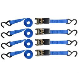 RPS OUTDOORS 1” x 10’ Ratchet Strap 900 lbs. Break Strength (4-Pack) #TOW-333